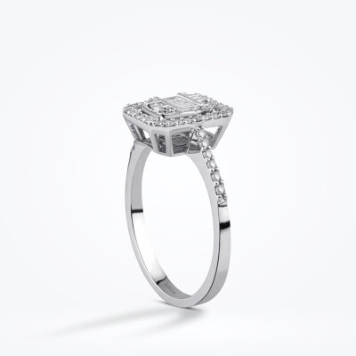 0.47 Karat Pırlanta Baget Yüzük - Baroni Diamond (1)