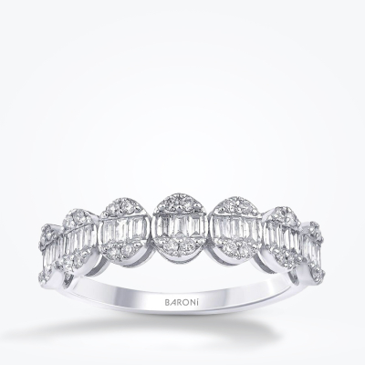 0.48 Karat Pırlanta Baget Yüzük - Baroni Diamond