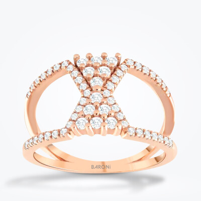 0.48 Karat Pırlanta Trend Rose Yüzük - Baroni Diamond