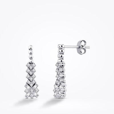 0.50 Karat Pırlanta Baget Küpe - Baroni Diamond