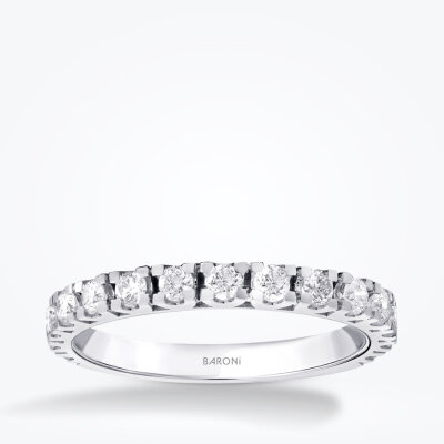 0.50 Karat Pırlanta Yarımtur Yüzük - Baroni Diamond