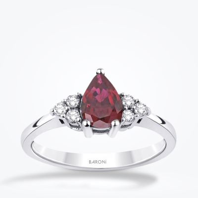 0.51 Karat Pırlanta Yakut Yüzük - Baroni Diamond