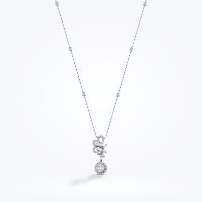 0.53 Karat Pırlanta Baget Kolye - Baroni Diamond (1)