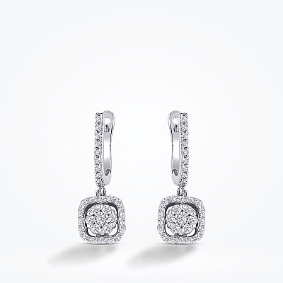 0.48 Karat Pırlanta Trend Küpe - Baroni Diamond