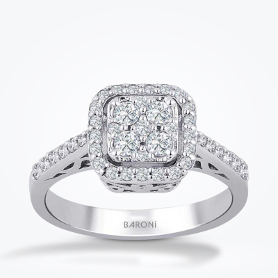 0.54 Karat Pırlanta Trend Yüzük - Baroni Diamond