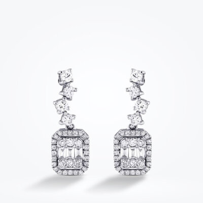0.56 Karat Pırlanta Baget Küpe - Baroni Diamond (1)