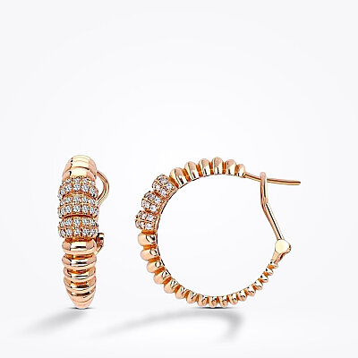 0.56 Karat Pırlanta Halka Küpe - Baroni Diamond