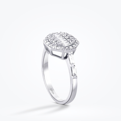 0.58 Karat Pırlanta Baget Yüzük - Baroni Diamond (1)