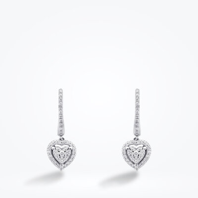 0.58 Karat Pırlanta Kalp Küpe - Baroni Diamond (1)