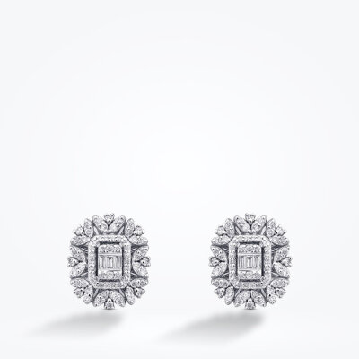 0.59 Karat Pırlanta Baget Küpe - Baroni Diamond (1)