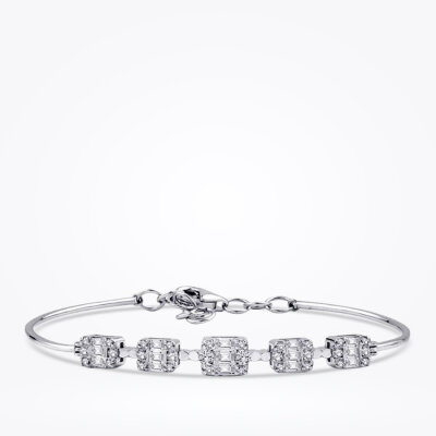 0.60 Karat Pırlanta Baget Bileklik - Baroni Diamond