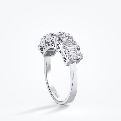 0.60 Karat Pırlanta Baget Yüzük - Baroni Diamond (1)