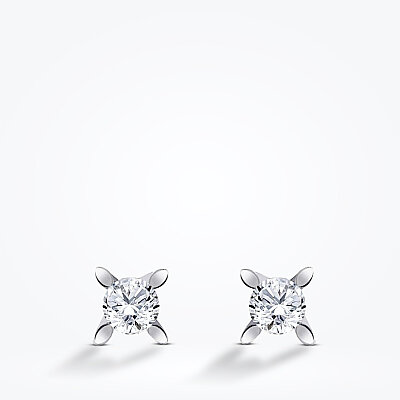 0.60 Karat Pırlanta Tektaş Küpe - Baroni Diamond (1)