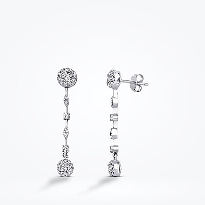 0.90 Karat Pırlanta Trend Küpe - Baroni Diamond