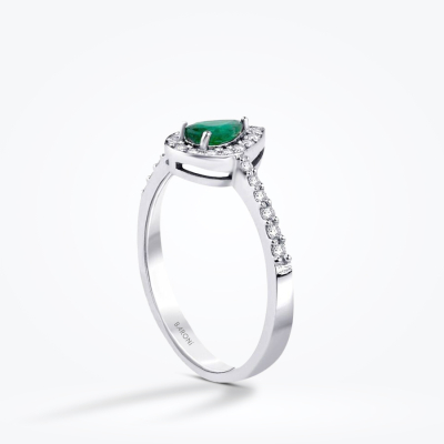 0.61 Karat Pırlanta Zümrüt Yüzük - Baroni Diamond (1)