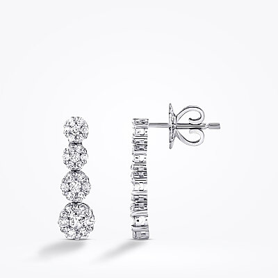 0.63 Karat Pırlanta Trend Küpe - Baroni Diamond