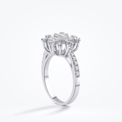 0.64 Karat Pırlanta Baget Yüzük - Baroni Diamond (1)