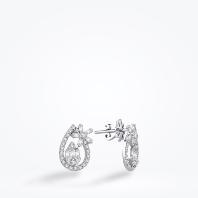 0.65 Karat Pırlanta Baget Küpe - Baroni Diamond