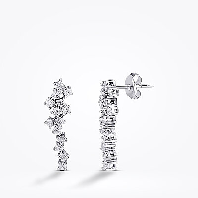 0.67 Karat Pırlanta Sallantılı Küpe - Baroni Diamond