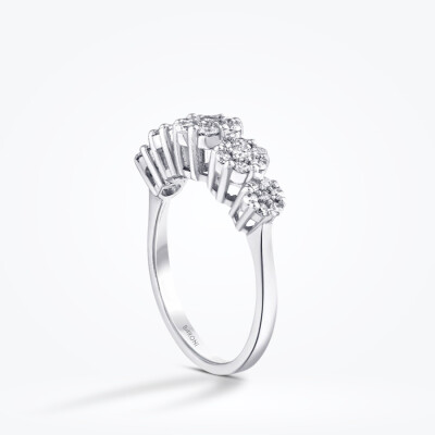 0.67 Karat Pırlanta Taşlı Çiçek Yüzük - Baroni Diamond (1)