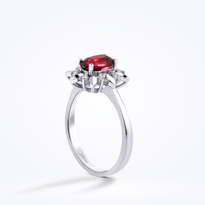 0.69 Karat Pırlanta Yakut Yüzük - Baroni Diamond (1)