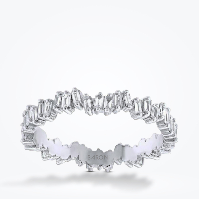 0.70 Karat Pırlanta Baget Tamtur Yüzük - Baroni Diamond