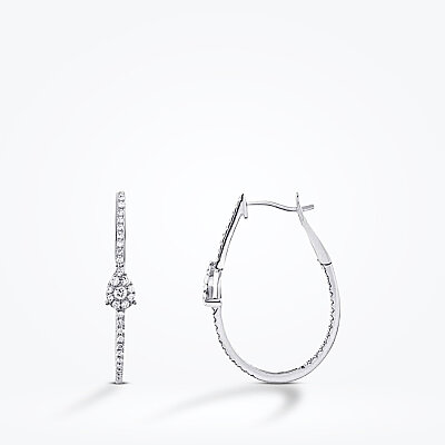 0.70 Karat Pırlanta Halka Küpe - Baroni Diamond