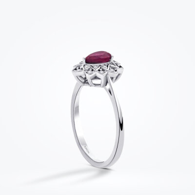 0.70 Karat Pırlanta Yakut Yüzük - Baroni Diamond (1)