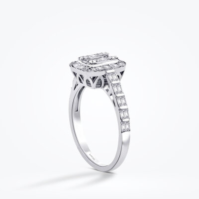 0.71 Karat Pırlanta Baget Yüzük - Baroni Diamond (1)