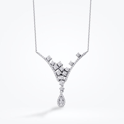 0.74 Karat Pırlanta Damla Kolye - Baroni Diamond (1)