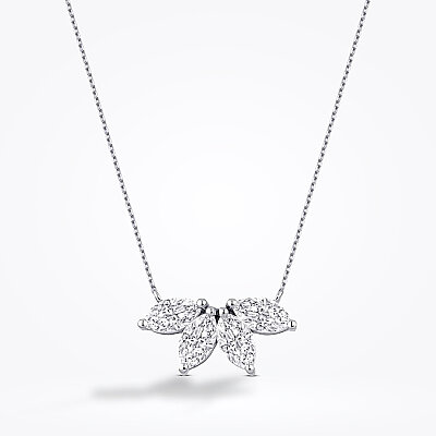 0.75 Karat Pırlanta Lotus Kolye - Baroni Diamond (1)