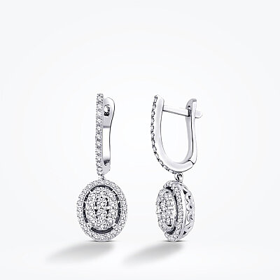 0.75 Karat Pırlanta Trend Küpe - Baroni Diamond