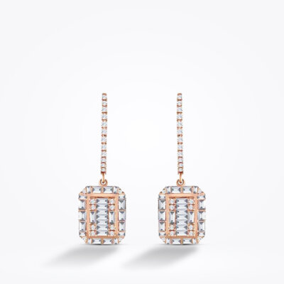0.83 Karat Pırlanta Baget Küpe - Baroni Diamond (1)