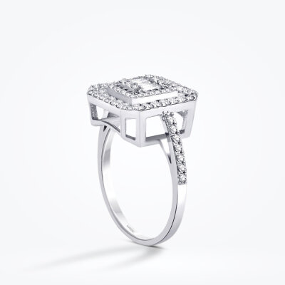0.83 Karat Pırlanta Baget Yüzük - Baroni Diamond (1)