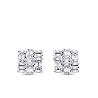 0.87 Karat Pırlanta Baget Küpe - Baroni Diamond (1)