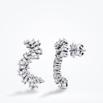 0.74 Karat Pırlanta Trend Küpe - Baroni Diamond