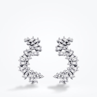 0.74 Karat Pırlanta Trend Küpe - Baroni Diamond (1)