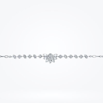 0.91 Karat Pırlanta Lotus Baget Bileklik - Baroni Diamond (1)
