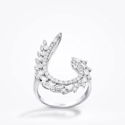 0.93 Karat Pırlanta Baget Yüzük - Baroni Diamond