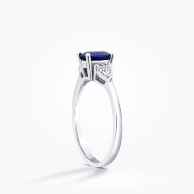 0.94 Karat Pırlanta Safir Yüzük - Baroni Diamond (1)