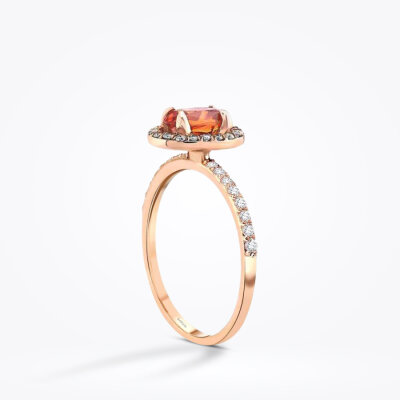 0.99 Karat Pırlanta Sitrin Yüzük - Baroni Diamond (1)