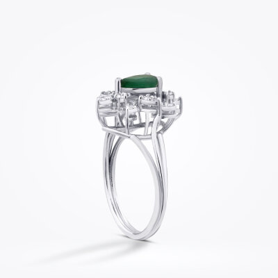 1.01 Karat Pırlanta Zümrüt Yüzük - Baroni Diamond (1)