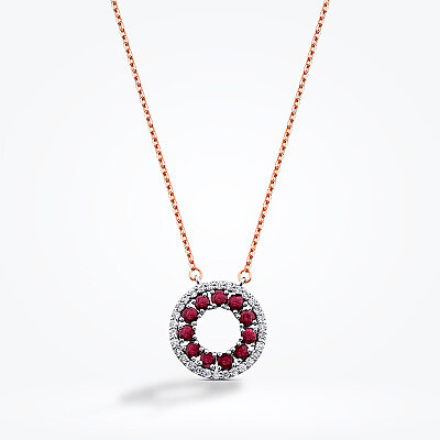 1.09 Karat Pırlanta Yakut Kolye - Baroni Diamond