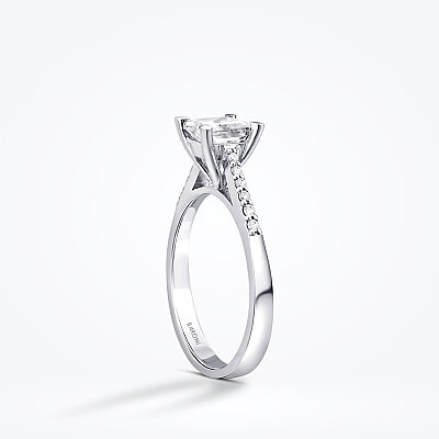 1.11 Karat Pırlanta Prenses Tektaş Yüzük - Baroni Diamond (1)
