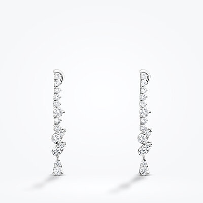 1.12 Karat Pırlanta Trend Küpe - Baroni Diamond