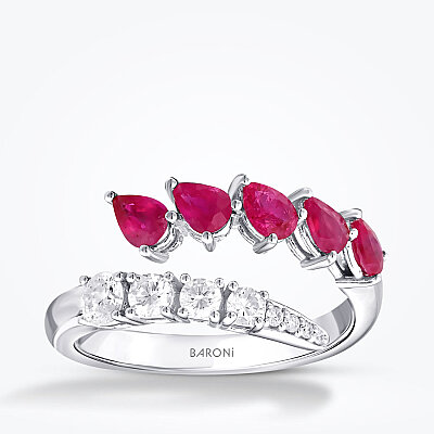 1.15 Karat Pırlanta Yakut Yüzük - Baroni Diamond