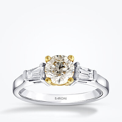 1.29 Karat Pırlanta Fancy Baget Yüzük - Baroni Diamond