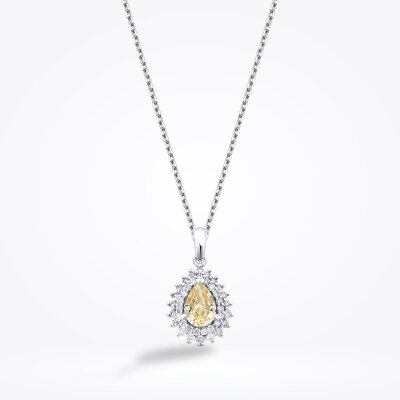 1.81 Karat Pırlanta Fancy Damla Taşlı Kolye - Baroni Diamond