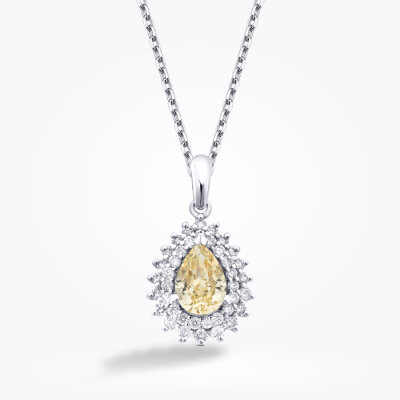 1.81 Karat Pırlanta Fancy Damla Taşlı Kolye - Baroni Diamond (1)