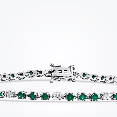1.89 Karat Pırlanta Zümrüt Bileklik - Baroni Diamond (1)